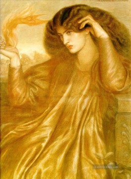 La Donna della Fiamma Präraffaeliten Bruderschaft Dante Gabriel Rossetti Ölgemälde